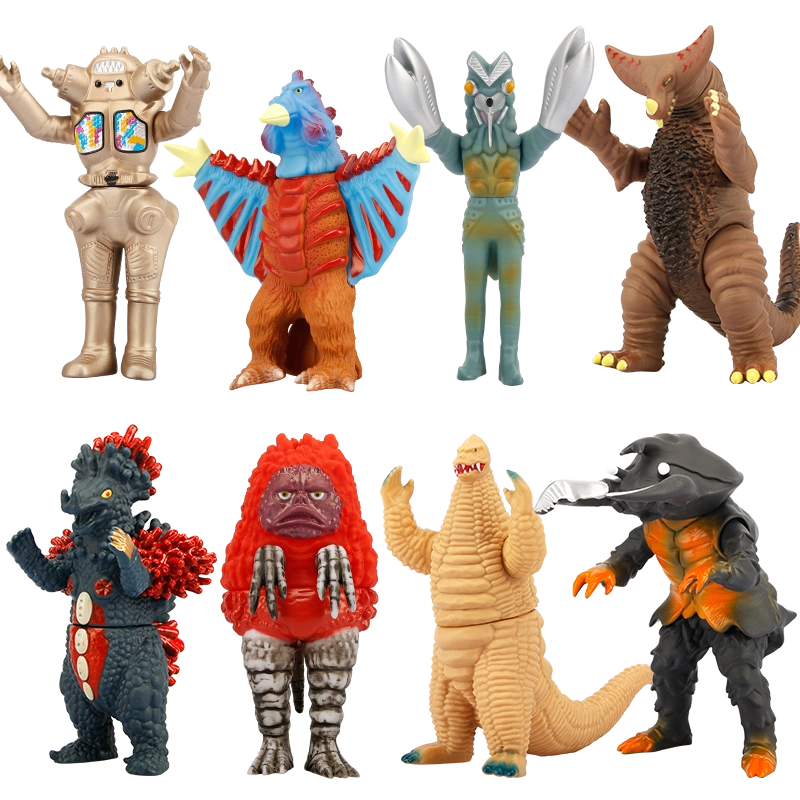 奧特曼艾斯玩具套組軟膠怪獸內隆嘎組合卡通超人變形模型金剛男孩