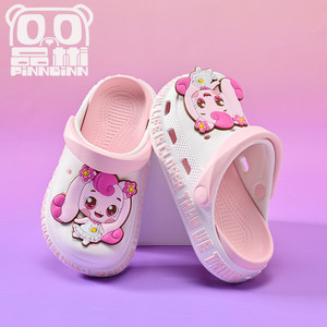 
Wonderful cute girls' hole shoes summer children's slippers non-slip baby cartoon indoor soft sole girl's sandals