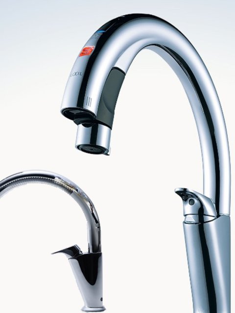 Japan LIXIL Inax Inax Kitchen Sink Sensing Sensing Rotating Cold and Cooler Puritic Purple Puritic Purple Water Filter Element Single Follow Trip
