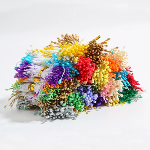 Симуляция жемчужного цветочного сердца Шифоновое ядро ​​штукатурки цветочные тычинки ручной работы.