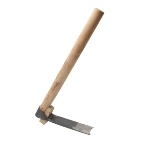 Old -style small hoe gardening digging wild cauliflower hoe farming hoe to plant vegetables and digs bamboo potato planting tools, farmers, farmers, farmers
