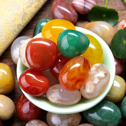 Nanjing Natural Landscaping Rain Flower Stone Garden Stone Fish Tank Flower Pot Colored Stone Potted Plant Agate Paving Raw Stone Pebbles