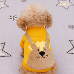 Lion Elephant Transformation Costume Pet Cotton Velvet Sweatshirt Small Dog Clothes Autumn and Winter Clothes Small Dog Poodle Biped Clothes