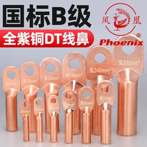 
Phoenix DT national standard A-grade thickened copper nose copper wire nose pure copper terminal block cable cold-pressed terminal