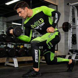 Venom Muay Thai Long-Sleeved Three-Piece Set for Men Mma Boxing Sanda Training Suit Set Fighting Ufc Quick-Drying Fitness