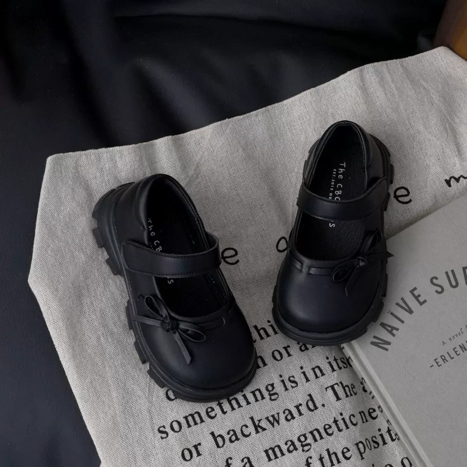 女童皮鞋黑色洛丽塔童鞋学院风儿童演出鞋子春秋新款宝宝小公主鞋