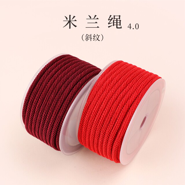 Milan 4mm handmade rope line rope bracelet neck jewelry line pendant ...
