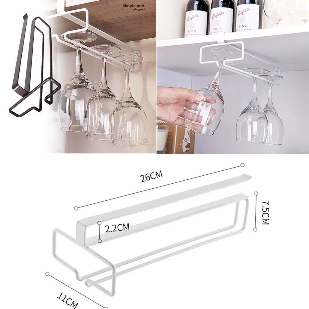 High Quality Useful Iron Wine Rack Glass Holder Hanging Bar-Taobao