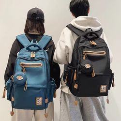 Japanese Mujie Burden-Reducing Spine-Protecting Backpack for Junior High School Students, Middle School Students, Boys, High School Students, Large Capacity for Men and Women