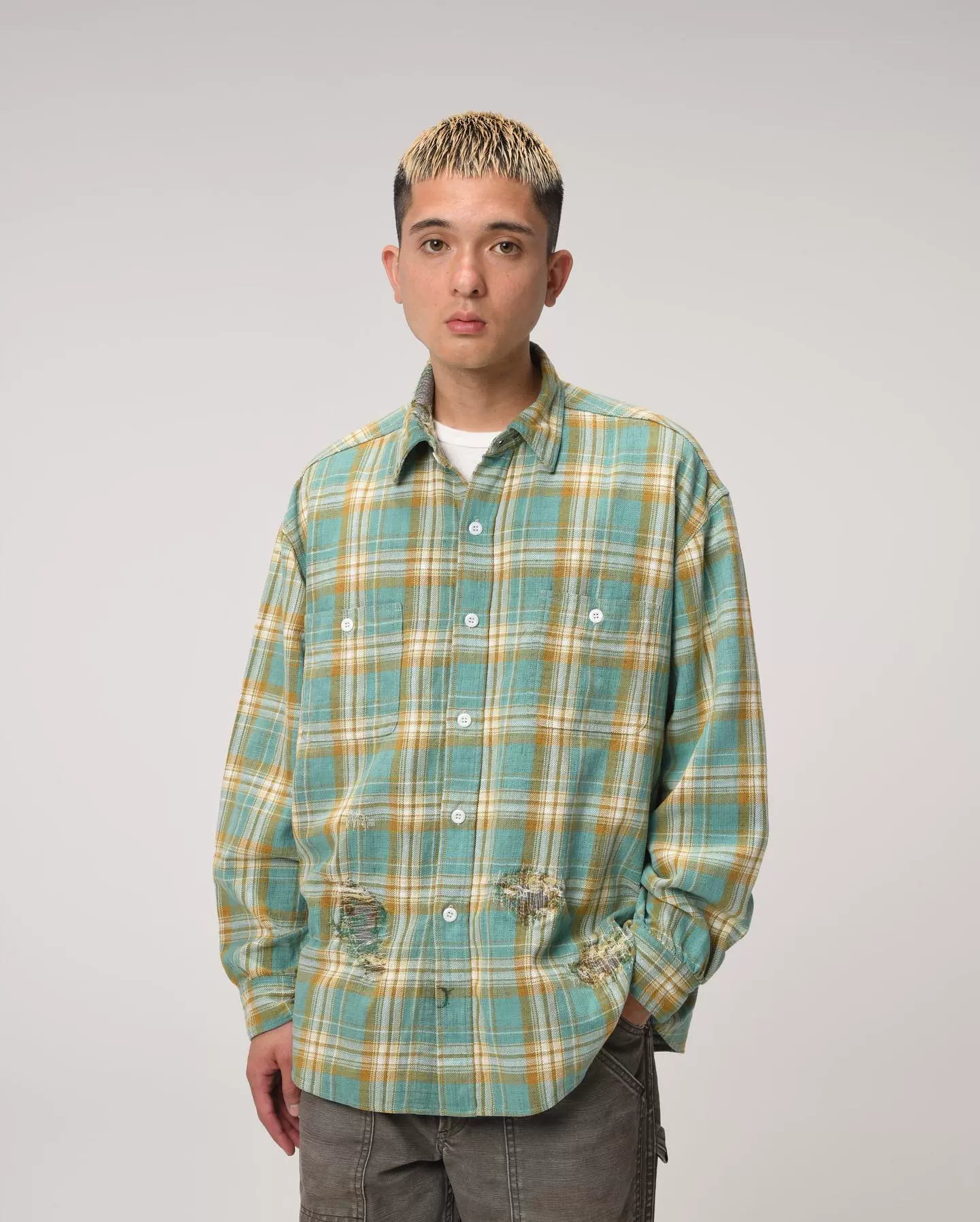 BOWWOW REPAIR AGEING FLANNEL SHIRTS BOWWOW REPAIR AGEING BOWWOW REPAIR AGEING FLANNEL SHIRTS BOWWOW REPAIR AGEING