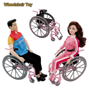 
30cm Barbie doll accessories wheelchair play house doll house fashion simulation plastic wheelchair toy gift