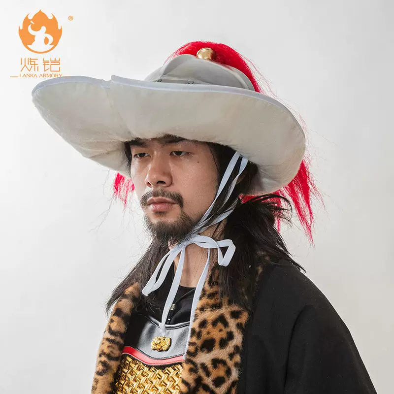 炼铠宋制金属顶范阳笠四棱飞蛾勇士兜鍪铠甲汉服配饰真人可穿