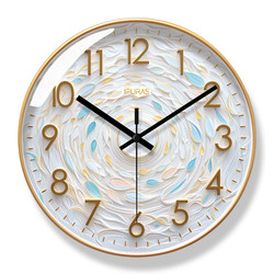 Creative Clock, Nordic Living Room Wall Clock, Ultra-Quiet Wall-Mounted Fashion Restaurant Quartz Clock, Home High-End Clock