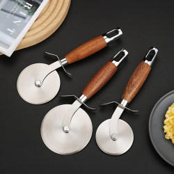 Stainless Steel Pizza Rounding Knife, Dough Cutting Pizza Knife, Hotel and Home Use Special Tool, Commercial 430 Material Blade