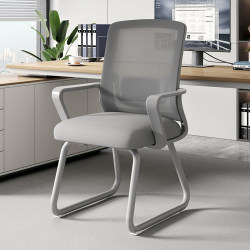 Office Chair, Computer Chair, Bow-Shaped Chair, Home-Use Comfortable Chair for Long Sitting, Staff Meeting Office Workstation Chair