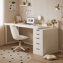 Desk for Girls' Bedroom, Home-Use Trendy Computer Desk, Integrated Vanity Table, Cream-Style Study Desk, Work Writing Desk