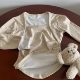 New style of furry plush thickened vest T-shirt for women long-sleeved base shirt for winter warm and cold-resistant tops beautiful back