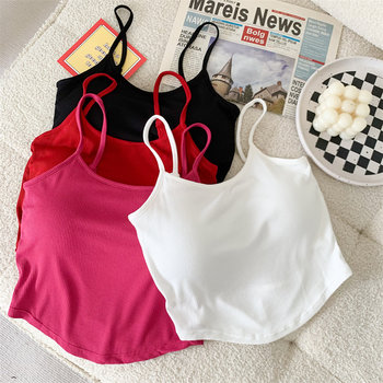 Summer hot girl back suspender vest female
