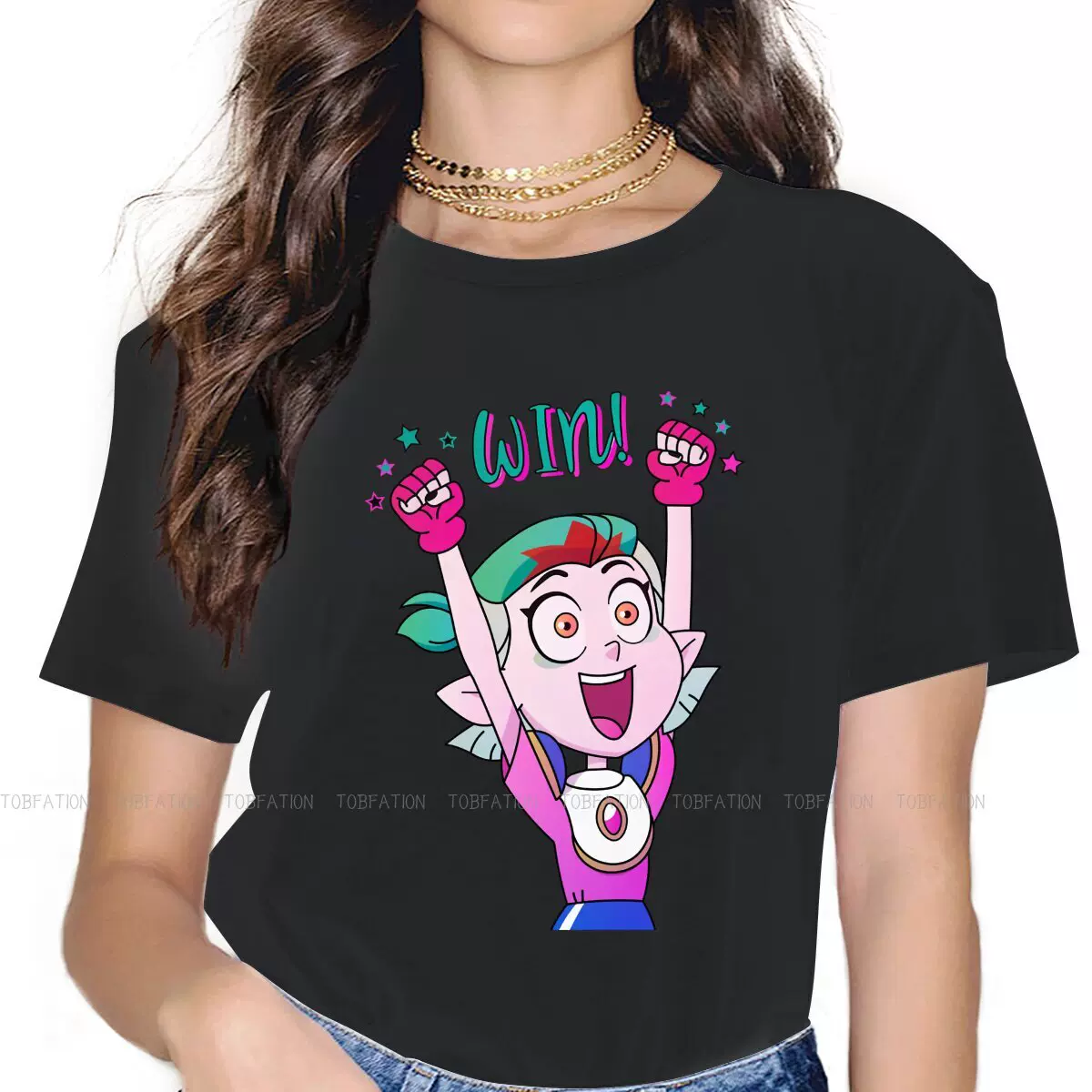 Amity Blight Women's TShirt The Owl House Animated Girls Bas