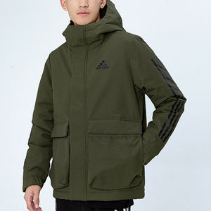 
adidas Adidas cotton jacket men's autumn and winter sports hooded warm jacket GT1691