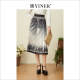YINER sound children's clothing spring fashion gradient pattern printed pleated skirt
