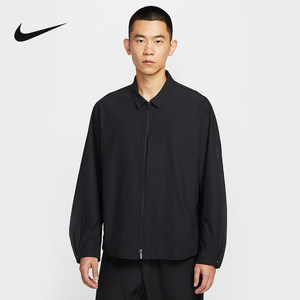 
NIKE Nike 24.7 men's stand-up collar jacket 2025 autumn new black knitted sports jacket IF2868-010