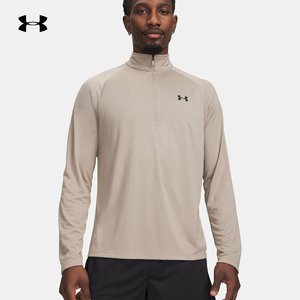 
UA Under Armor Tech fitness running sports loose men's new half-zip long-sleeved T-shirt 1328495-203