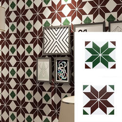 Nordic Minimalist Small Floral Tiles 300X300 Balcony Restaurant Colorful Mosaic Tiles Bathroom Kitchen Non-Slip Floor Tiles