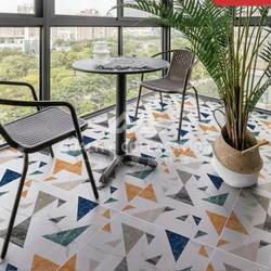 Modern Simple Tiles Colorfulful Geometric Tiles 300 Kitchen Background Wall Tiles Balcony Bathroom Non-Slip Floor Tiles