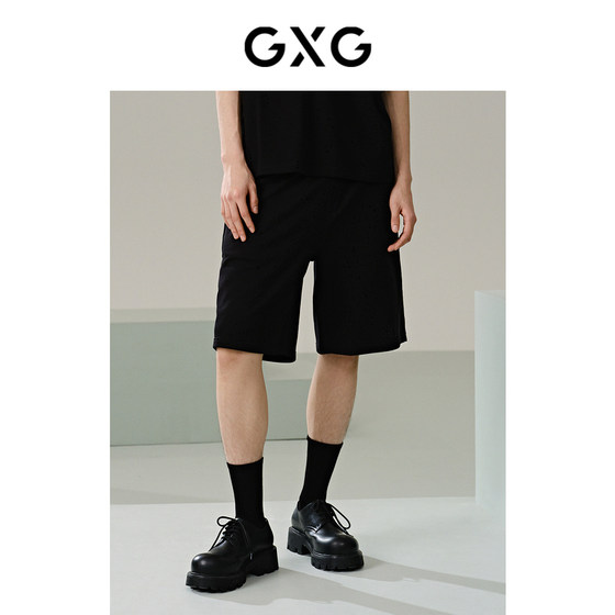 GXG men's terry casual shorts straight thin sports shorts summer 24 G24X222013