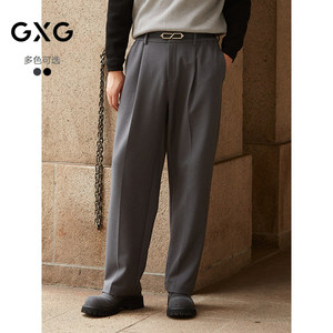 
GXG men's clothing, two-color straight trousers, down casual pants, commuting, 24th winter, G24X024113
