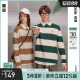 Bosie Boxi Spring and Autumn Pullover Round Neck Sweater Men's Couple Striped Sweater Fashionable and Versatile