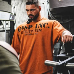 Unparalleled Waffle Knit Breathable Fitness and Bodybuilding New Large Size Sports Running Loose Thickened Short Sleeves