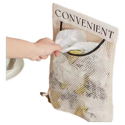 Kitchen garbage bag storage artifact wall-mounted large capacity