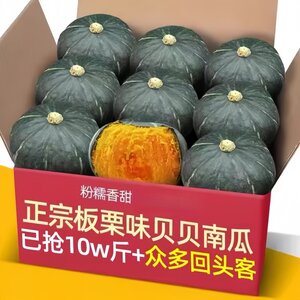 
Authentic fresh Beibei pumpkin 9*0.5kg chestnut flavor baby food supplement pregnant women can eat tender pumpkin sweet and glutinous