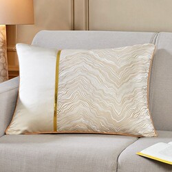 High-End Model Home Sofa Cushion with Insert, Luxury Pillow Cover for Living Room Villa, Large Square Nap Pillow, Long Lumbar Pillow