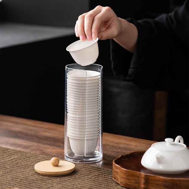 Disposable Kung Fu tea cup, rice husk thickened tea cup, small tea cup ...