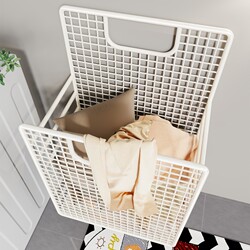 Dirty Laundry Basket for Home Use, Large Capacity Laundry Hamper, Wall-Mounted Storage for Clothes in Bathroom