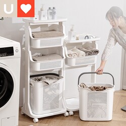 Dirty Clothes Basket, Storage Bin for Dirty Clothes, Dirty Clothes Hamper, Cart, Bathroom Storage Rack, Bathroom Laundry Basket, Household Use