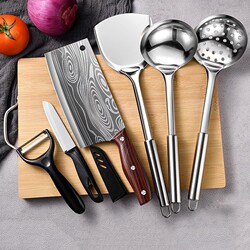 Knife and Cutting Board Two-In-One Set, Kitchen Utensils Complete Set for Home Use, Ultra-Sharp Slicing Knife and Cutting Board