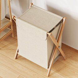 Dirty Laundry Basket with Large Capacity and Lid, Foldable Laundry Basket, Dirty Clothes Storage Basket for Home Bedroom