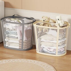 Dirty Laundry Basket, Large Capacity Household Laundry Hamper for Bathroom, Clothes Storage Solution