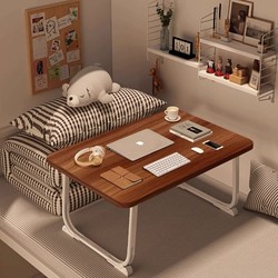 Folding Bedside Table for Students, Dormitory Desk, Laptop Stand, Office Desk, Portable Bedroom Study Table, Mini Reading Desk