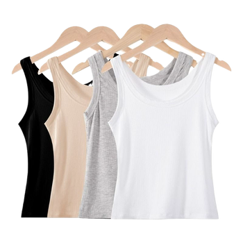 
Black threaded camisole new summer backless vest