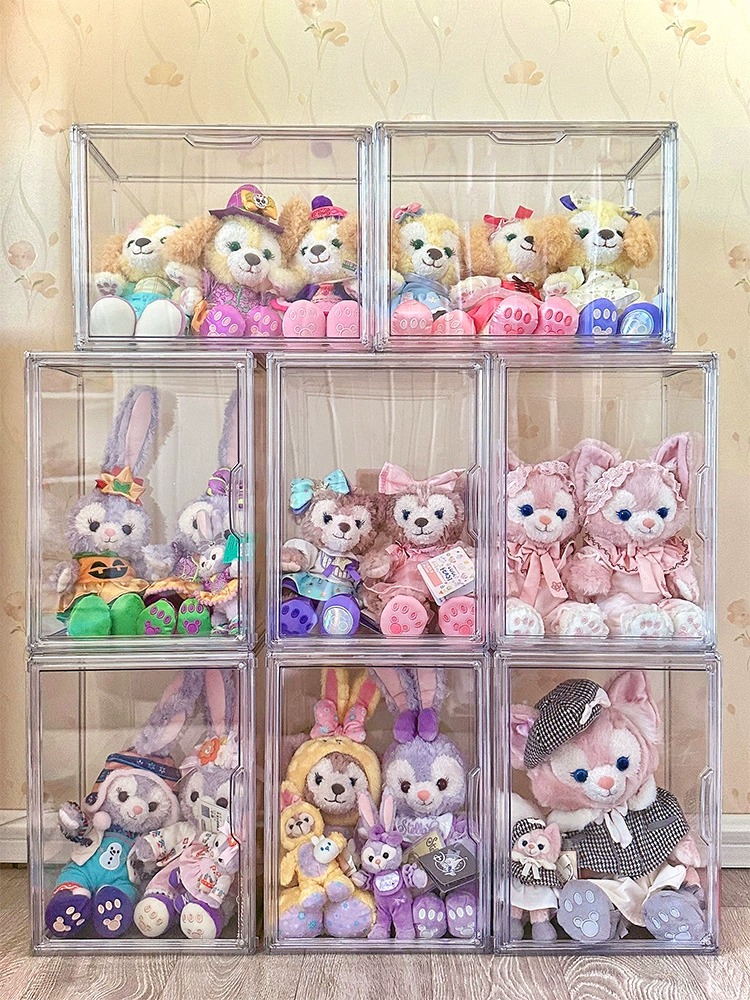 Pop Mart ディスプレイボックス - 透明ドール収納キャビネット