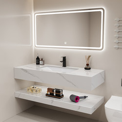 Modern Simple Slate Washbasin Combination Hotel Apartment Bathroom Washbasin Toilet Double-Layer Storage Bathroom Cabinet