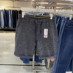 Baleno cotton and linen shorts straight men's casual pants