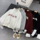Sweatshirt long-sleeved spring new letter print loose lazy style versatile top for women B#11
