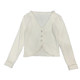 Sweater cardigan 2023 spring and summer new single-breasted solid color V-neck warm long-sleeved women J#22