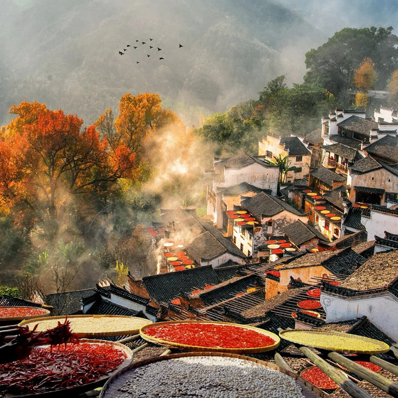 江西南昌旅游4天3晚跟团游庐山大瀑布景德镇婺源篁岭三清山四日游